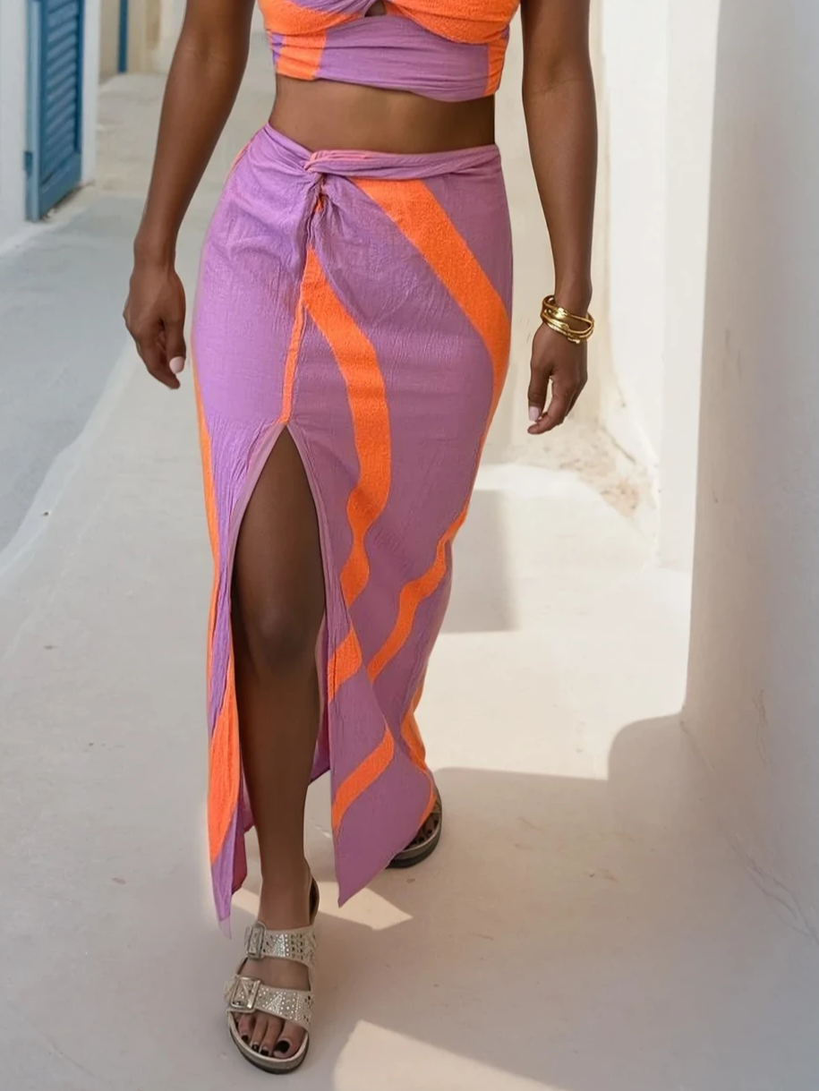 Solea High-Slit Maxi Skirt