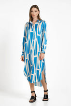 Load image into Gallery viewer, SATIN PRINT SHIRT DRESS
