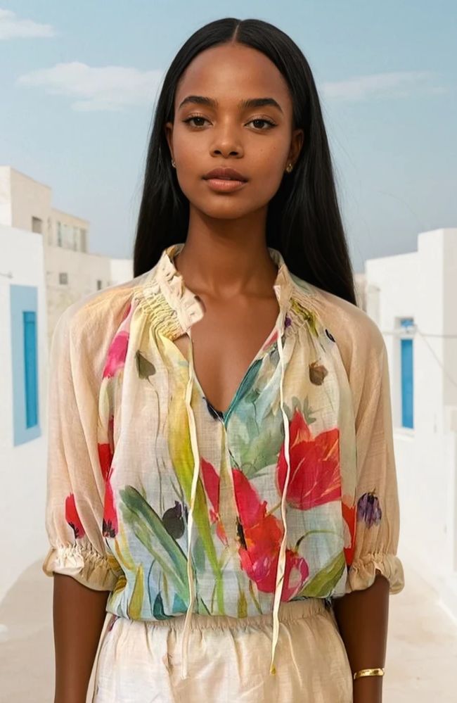 Shawna Ramie Blouse