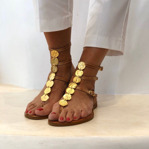 sandals,handmade,leather,santorini,boutique,gold,details,fashion,shoes,greece,greekdesigner