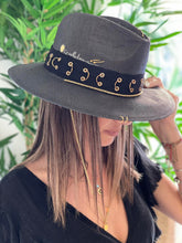 Load image into Gallery viewer, Hat,western,straw,fashion,summer,santorini,island,greece,boutique,clothing, style
